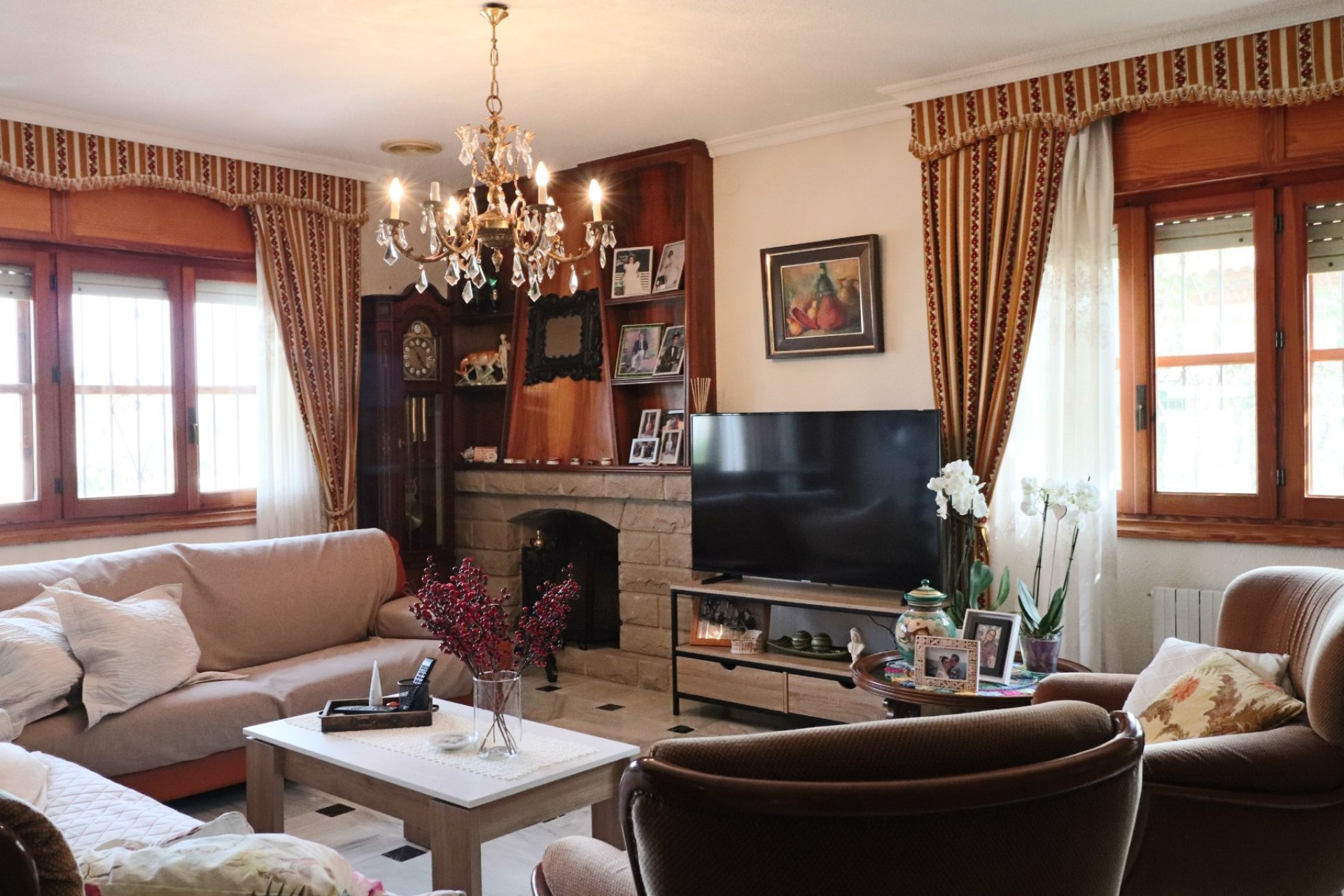 Spacious luxury villa with ocean views, a private pool, and a large garden in La Nucía