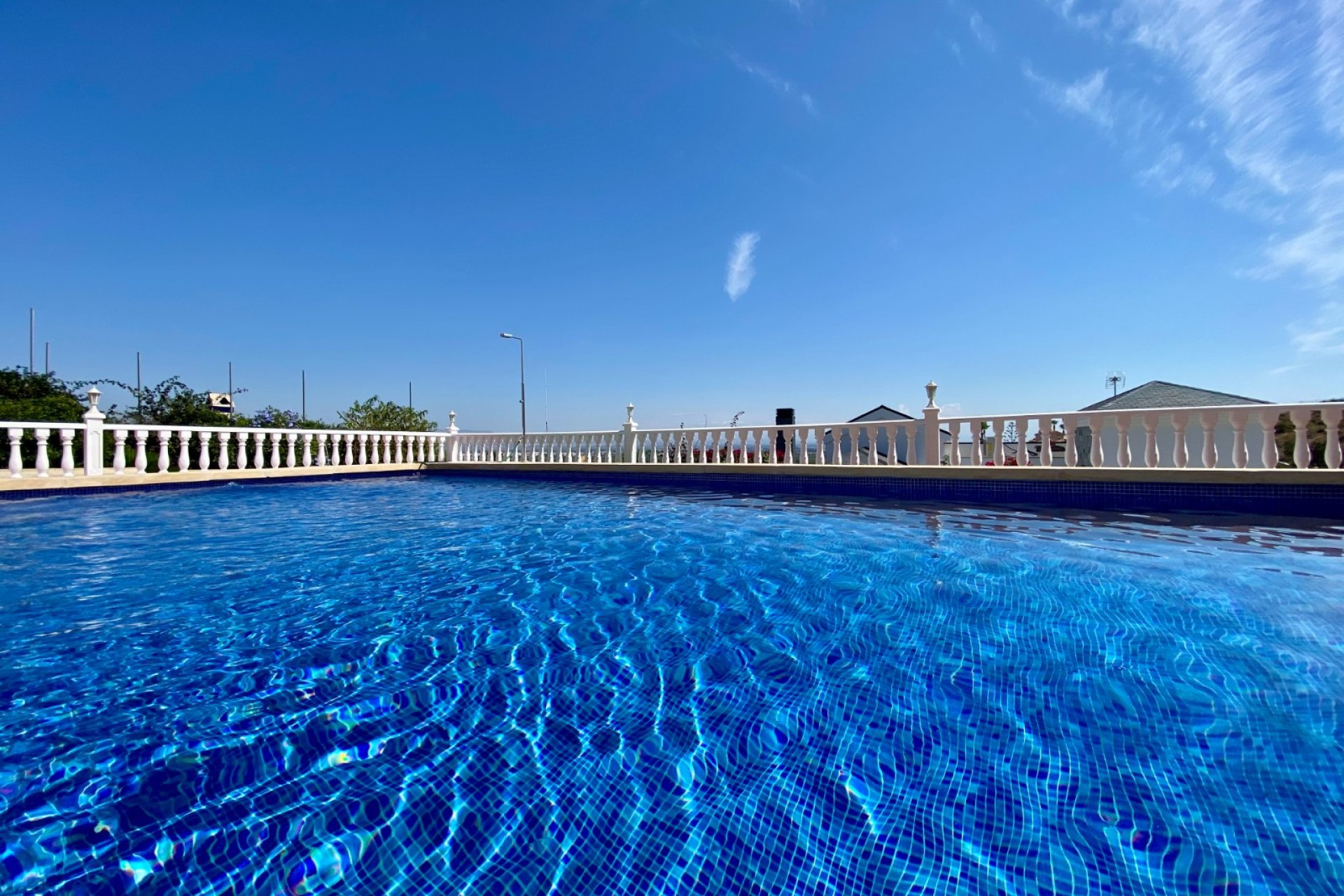 Spacious villa with a private pool and panoramic mountain views in Algorfa