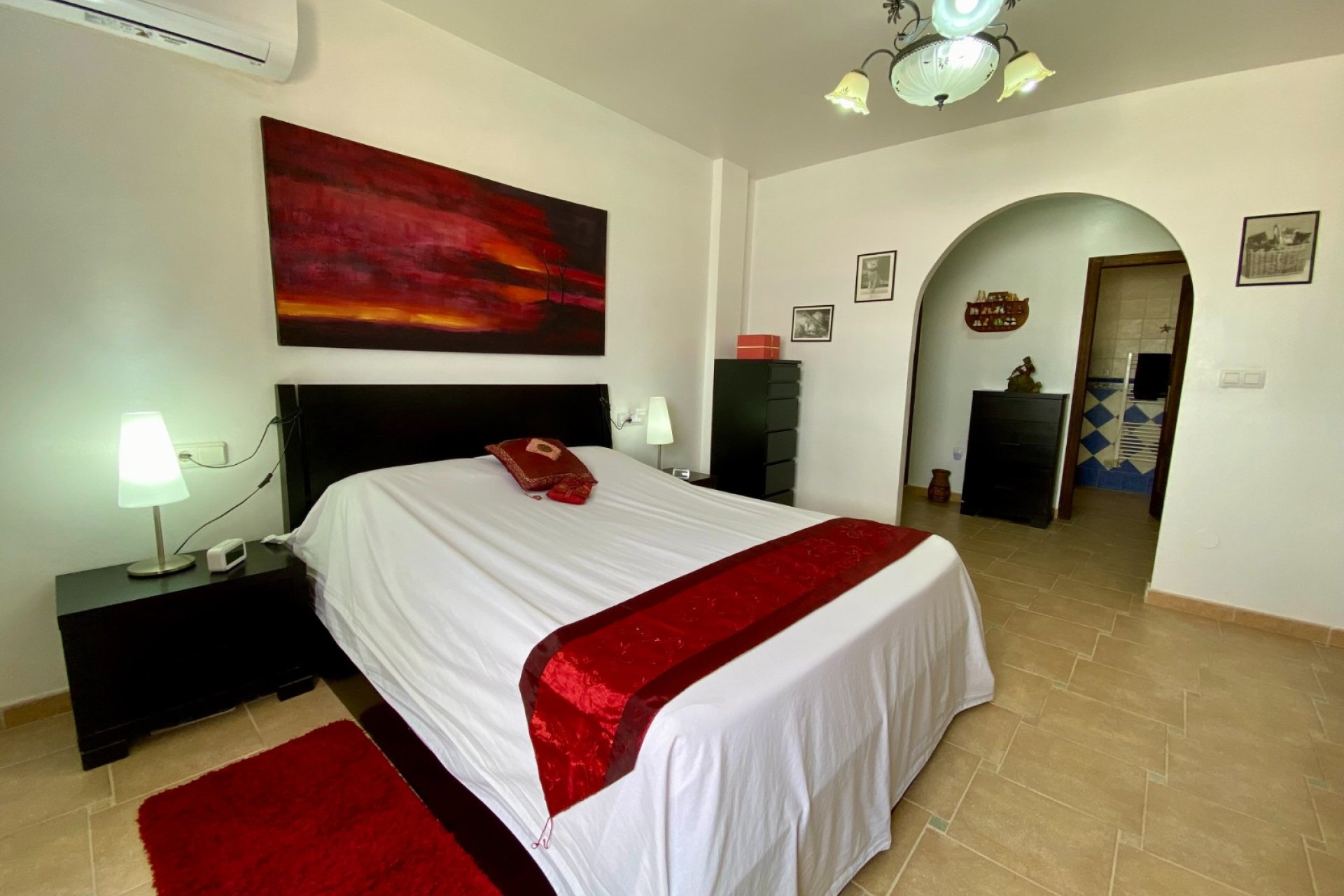 Spacious villa with a private pool and panoramic mountain views in Algorfa