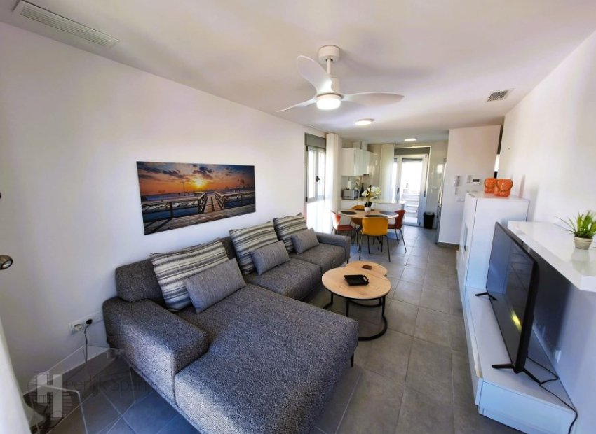 Two-bedroom penthouse with a rooftop terrace and pool in Lo Pagán, Costa Cálida