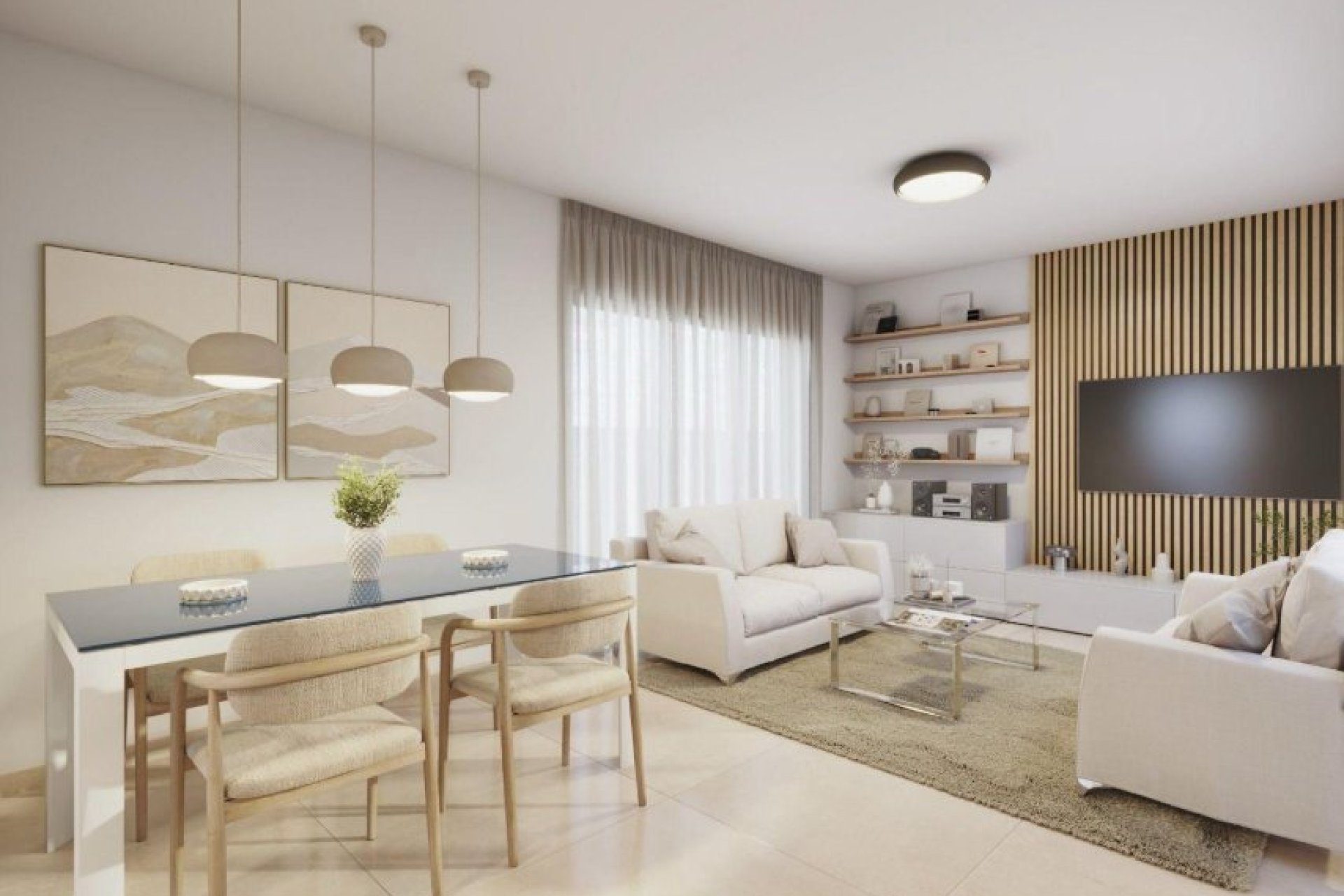 Villa moderna de 3 dormitorios con vistas a la ciudad en Mazarrón, cerca del campo de golf