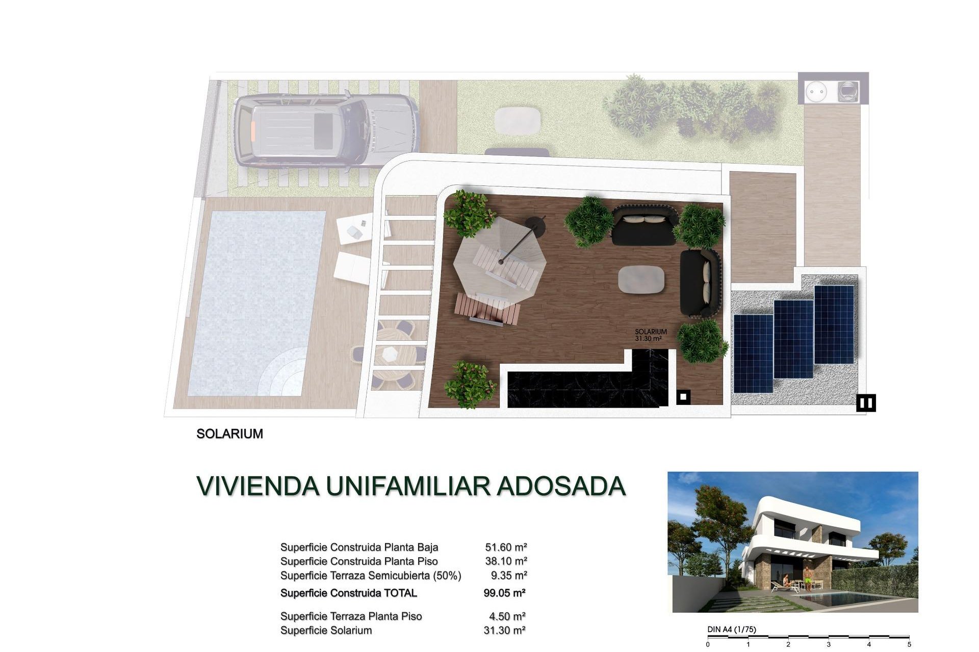 Villas adosadas de obra nueva en Los Montesinos