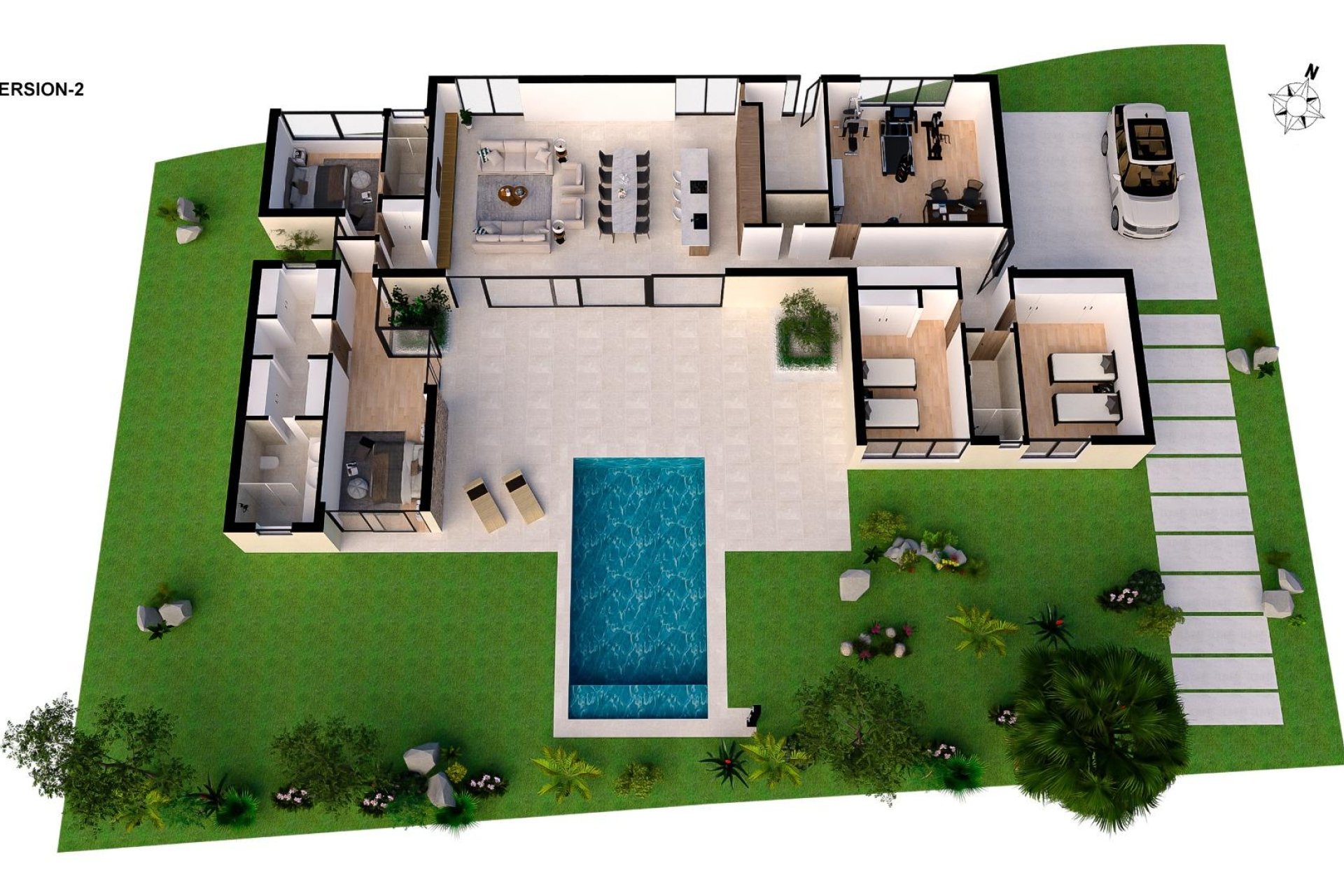 Villas de Obra Nueva en Altaona Golf Resort, Murcia