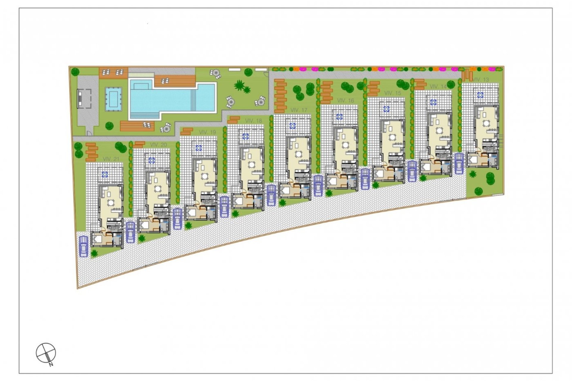 Villas de obra nueva en el campo de golf, Pilar de la Horadada