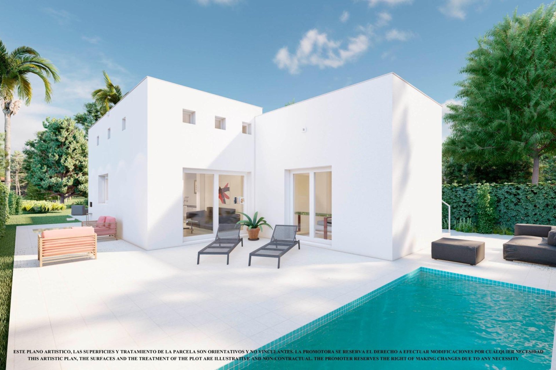 Villas de obra nueva en Los Alcázares