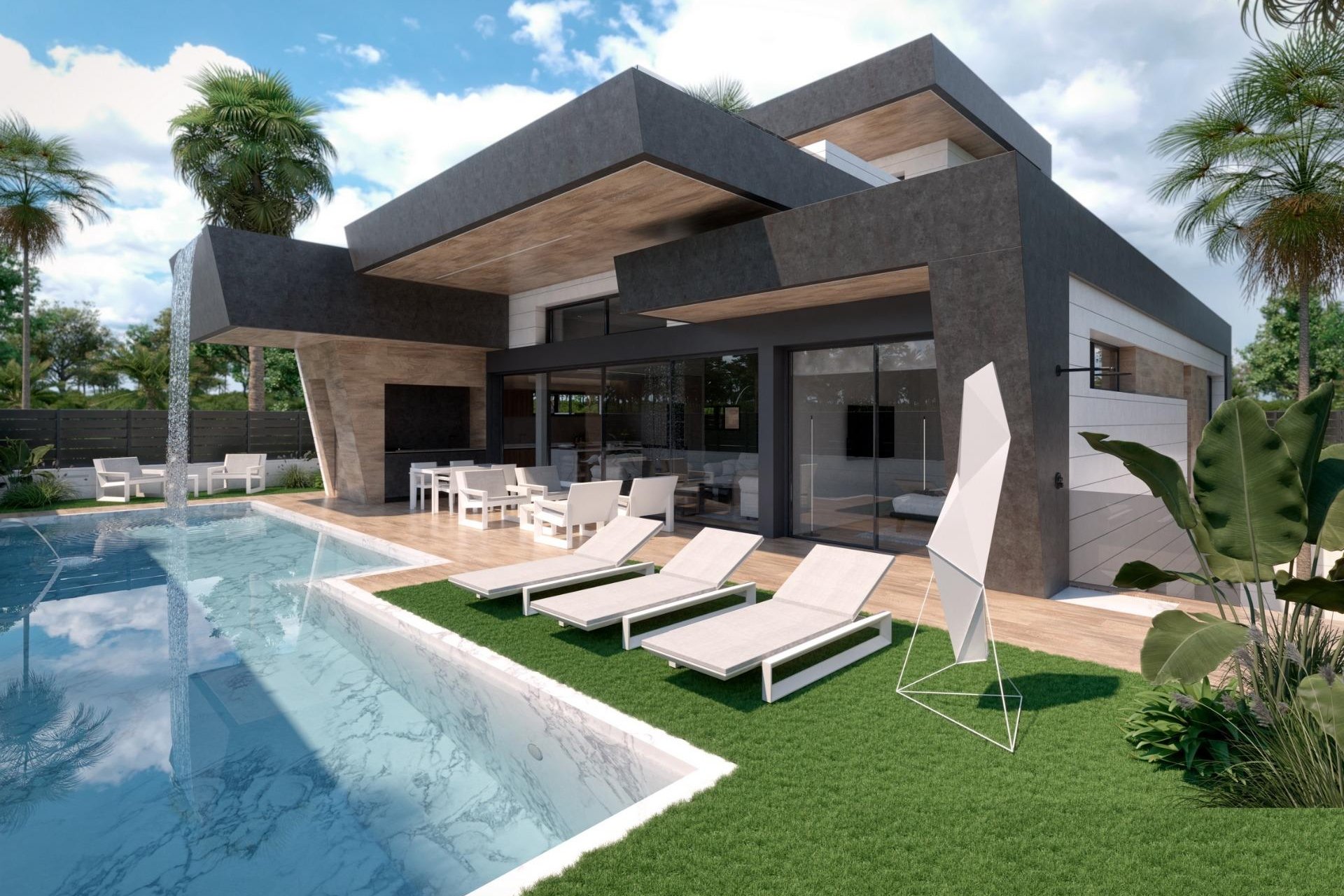 Villas de obra nueva en resort privado en Torre-Pacheco