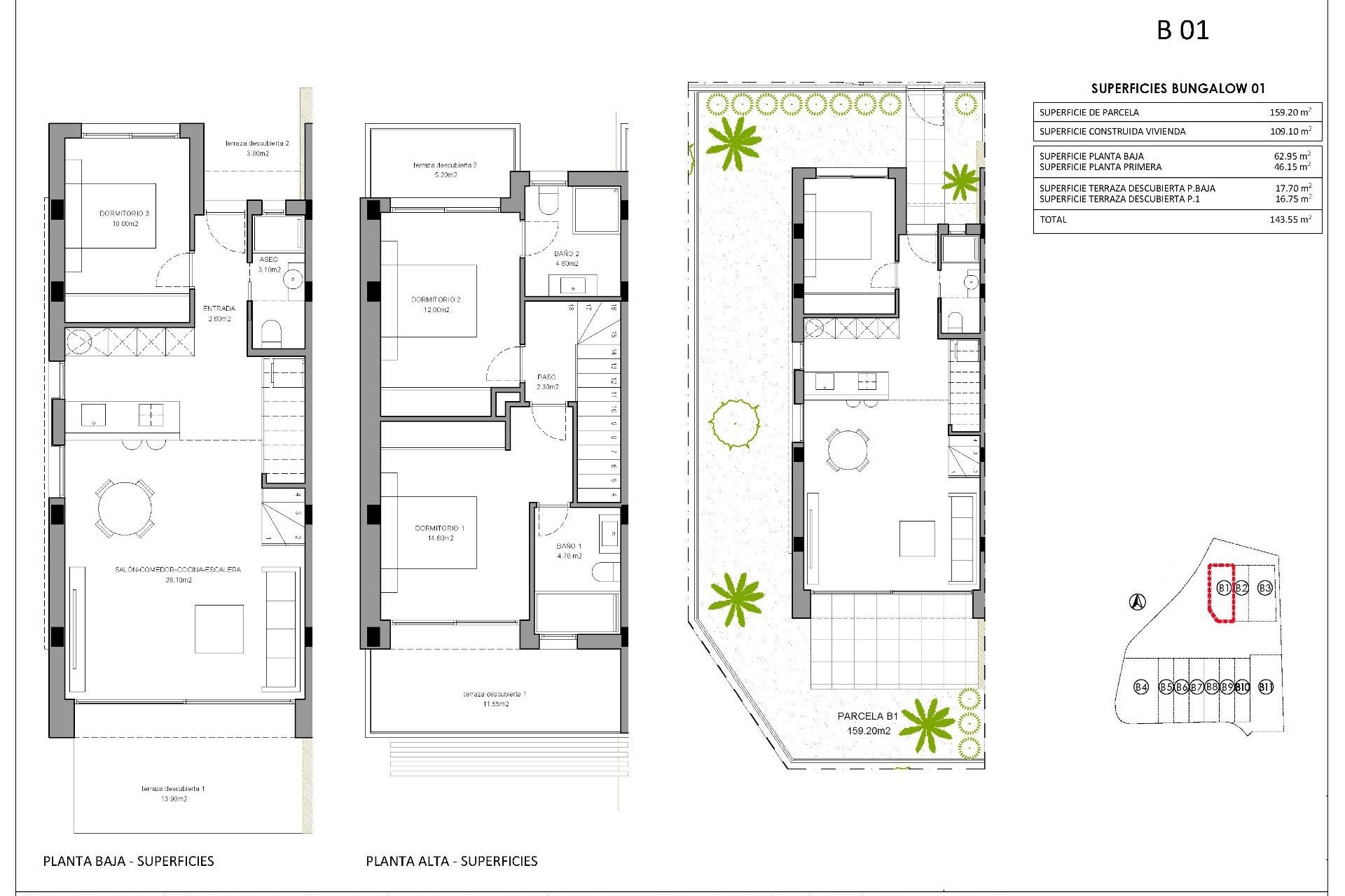 Villas pareadas de obra nueva en Finestrat