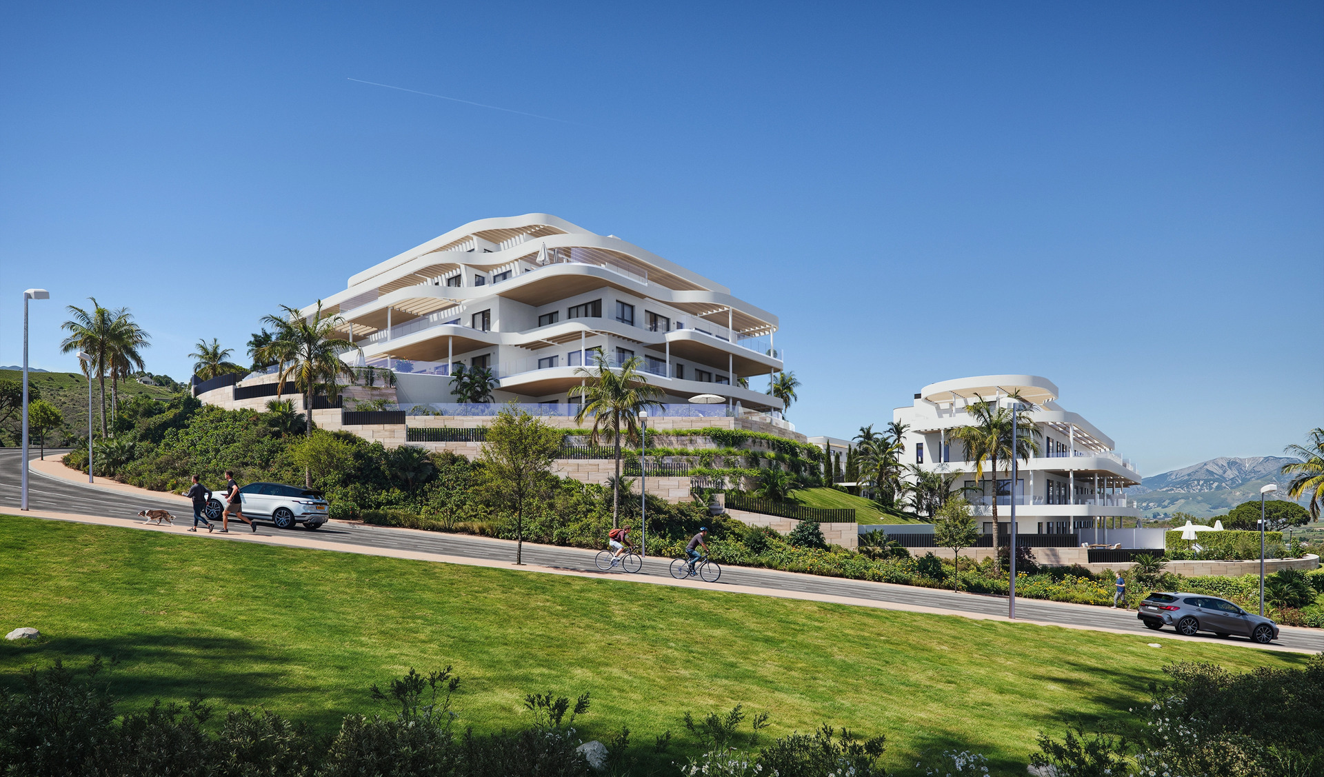 Apartamentos en Las Lagunas de Mijas con vistas al mar