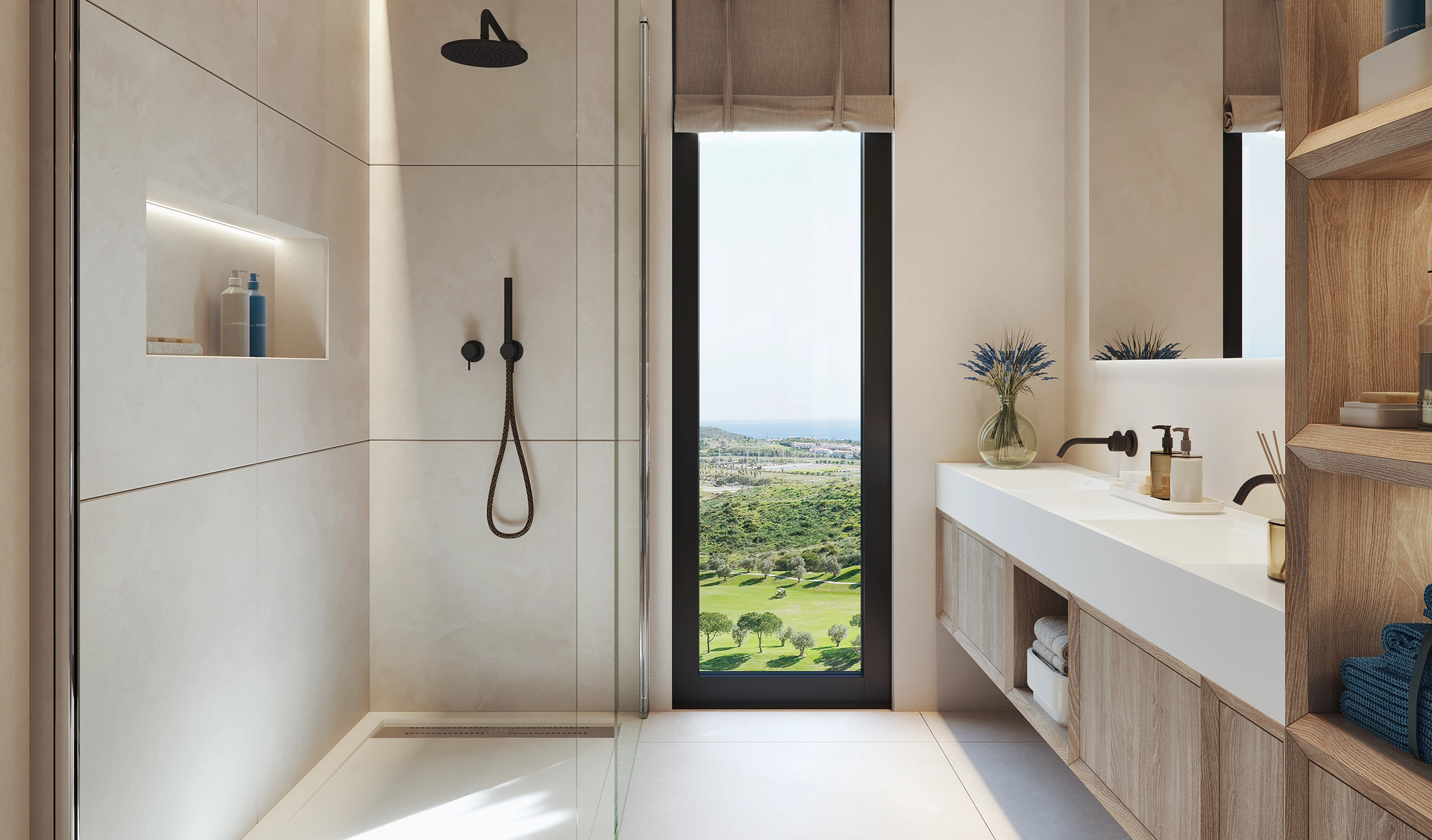 Apartamentos en Las Lagunas de Mijas con vistas al mar