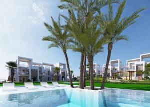 Bungalows met tuin of solarium in Ciudad Quesada