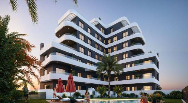 Residentie in Guardamar del Segura met zeezicht