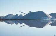 Salt mining in Torrevieja