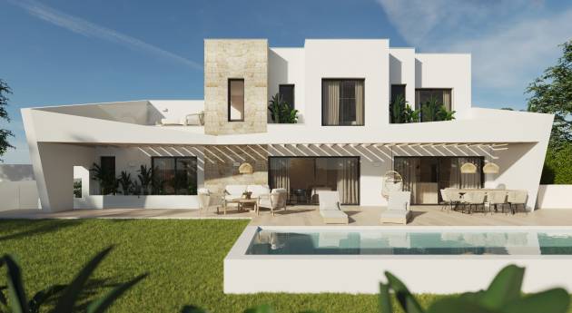 Vrijstaande woningen in Polop met uitzicht op zee