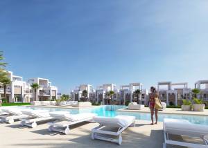 Bungalows met tuin of solarium in Ciudad Quesada