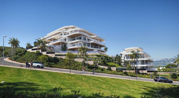 Appartementen in Las Lagunas de Mijas met uitzicht op zee
