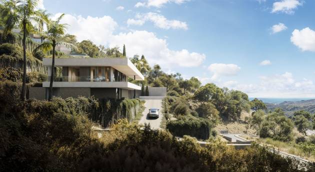 Villa exclusiva en Benahavís con vistas al mar