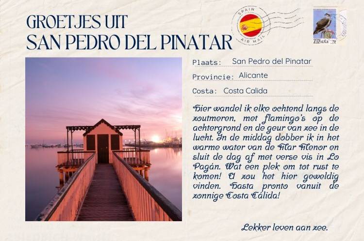 Greetings from San Pedro del Pinatar