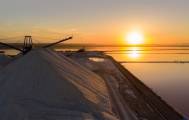 Salt mining in Torrevieja