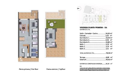 Nieuwbouw Woningen - Bungalow -
Pilar de la Horadada - pueblo