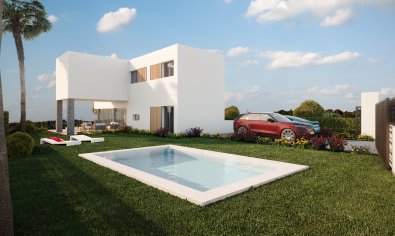 Luxe villa met 4 slaapkamers en bergzicht nabij golfbaan in Algorfa