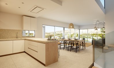 Luxe villa met 4 slaapkamers en bergzicht nabij golfbaan in Algorfa