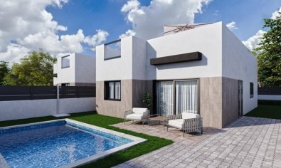 Villa moderna de 3 dormitorios con vistas a la ciudad en Mazarrón, cerca del campo de golf