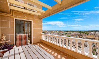 Duplex-penthouse met zeezicht en zwembad in Punta Prima, Torrevieja, 700m van strand