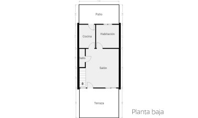 Spacious, south-facing 3-bedroom townhouse with a pool in Ciudad Quesada