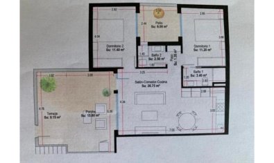 Gelijkvloers appartement met 2 slaapkamers in San Pedro del Pinatar